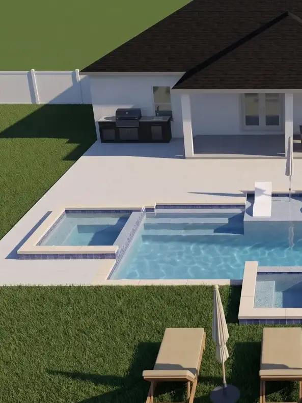 Ardele Court Residence architectural pool visualization — Apopka, FL