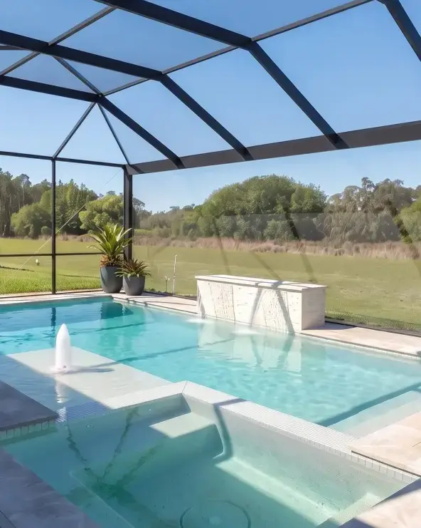 Bolero Road Residence architectural pool visualization — Oakland, FL