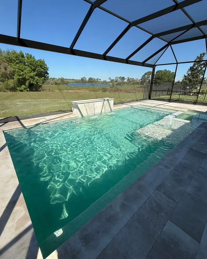 Bolero Road Residence gunite pool build — Oakland, FL