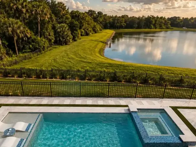 Lakeside pool project by Grunit