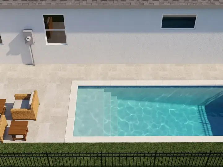 Forest Circle Residence architectural pool visualization — Downtown Orlando, FL