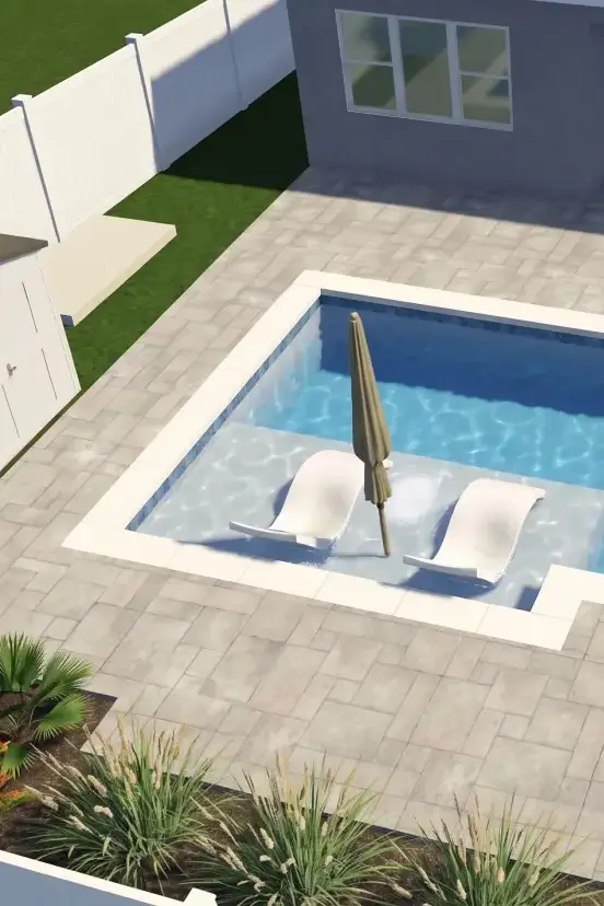 Larkspur Lake Drive Residence architectural pool visualization — Winter Garden, FL