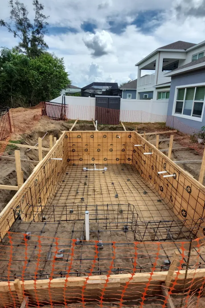 Larkspur Lake Drive Residence gunite pool build — Winter Garden, FL