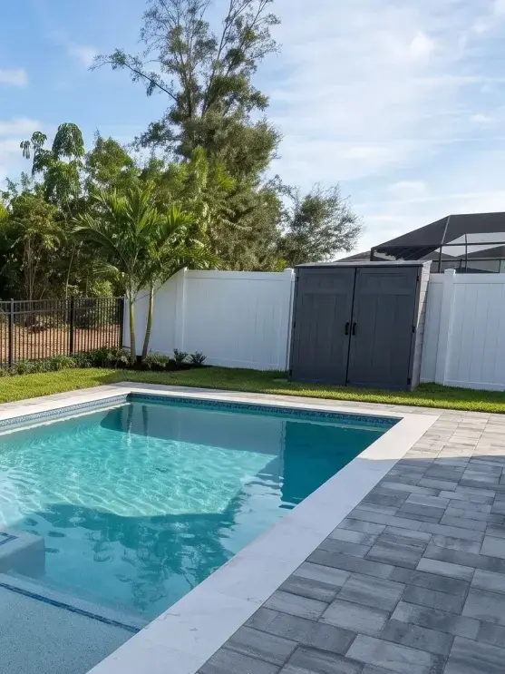 Larkspur Lake Drive Residence completed pool — Winter Garden, FL