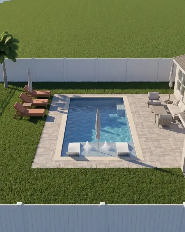 Mossy Wood Avenue Residence architectural pool visualization — East Orlando, FL