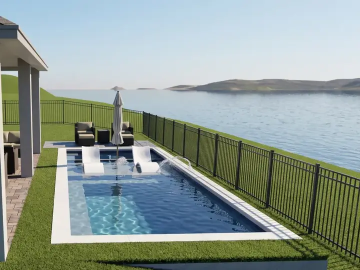 Oakenshaw Lane Residence architectural pool visualization — Lake Nona, FL