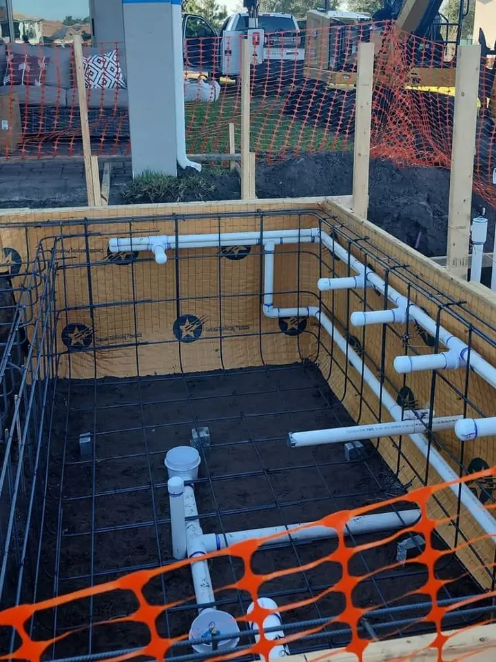Oakenshaw Lane Residence gunite pool build — Lake Nona, FL