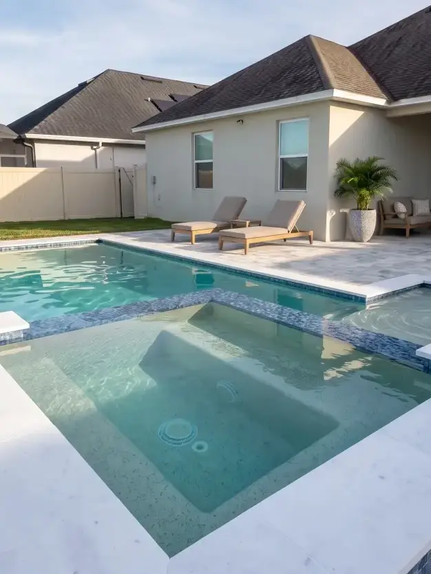 Plumas Way Residence outdoor living and poolscape — South Orlando, FL