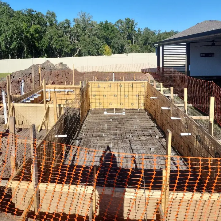 Rock Maple Bend Residence gunite pool build — Kissimmee, FL