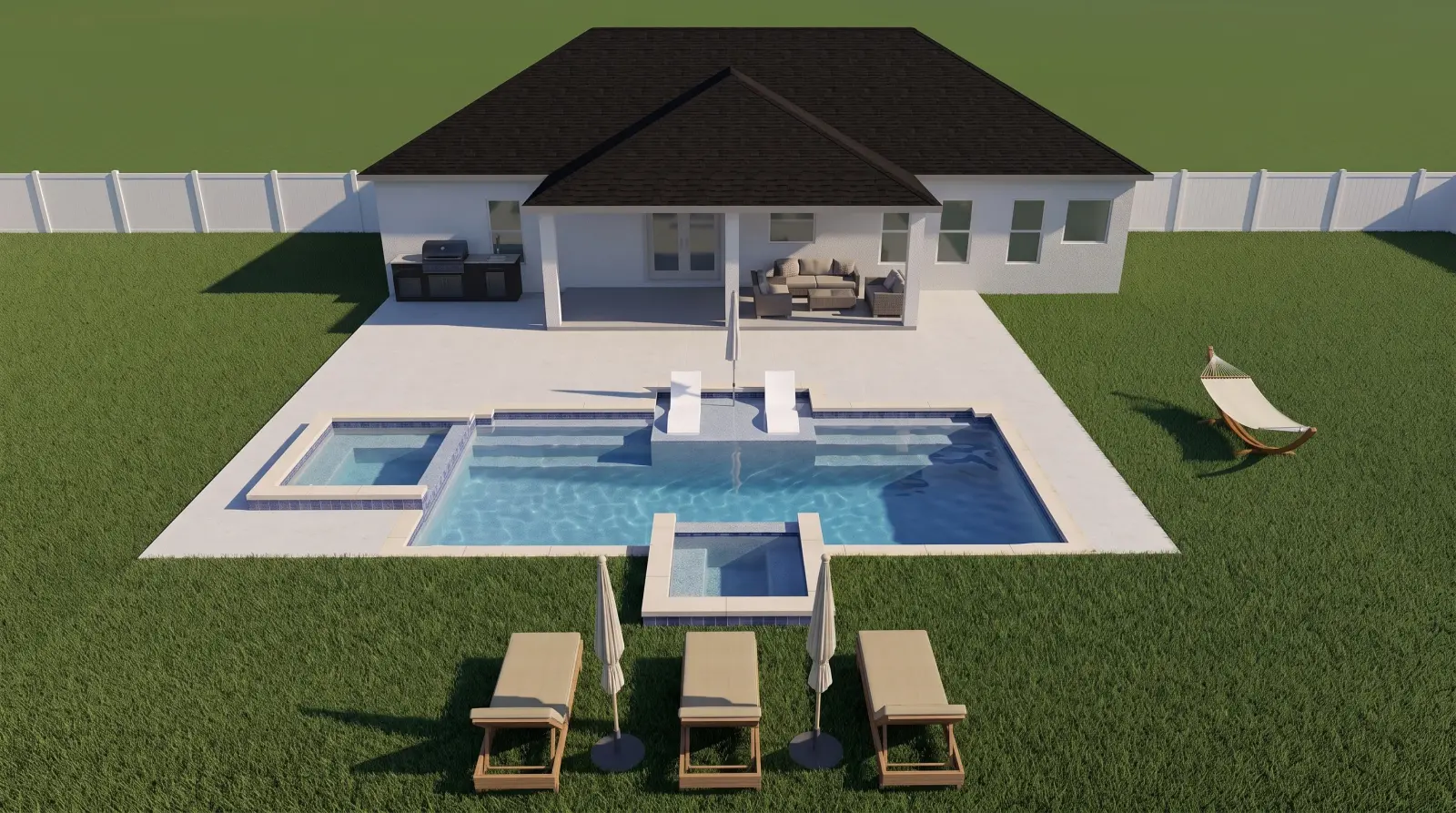 3D design rendering for Ardele Court Residence, view 1 of 2