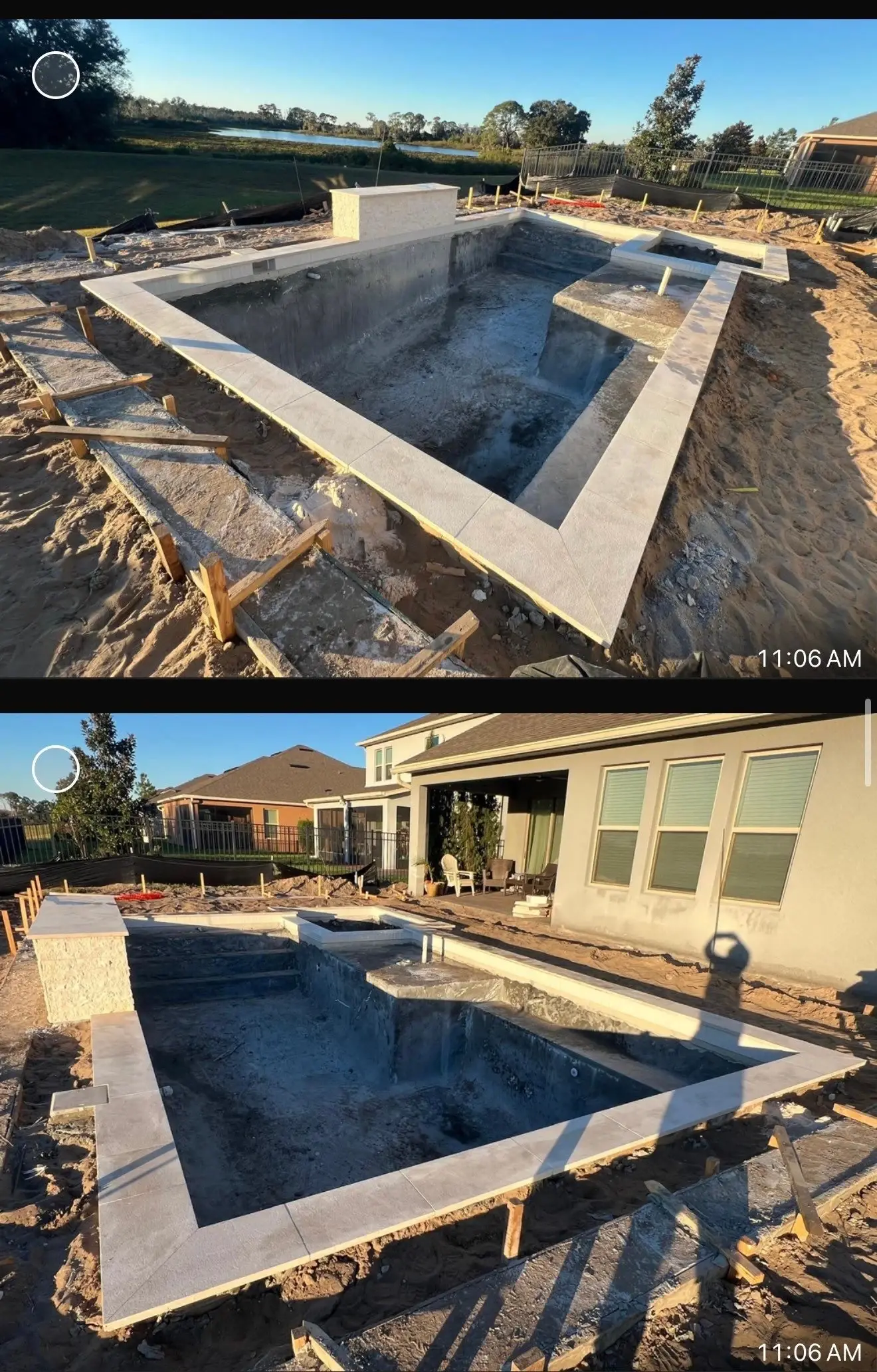 Shell & Waterline — Bolero Road Residence pool build