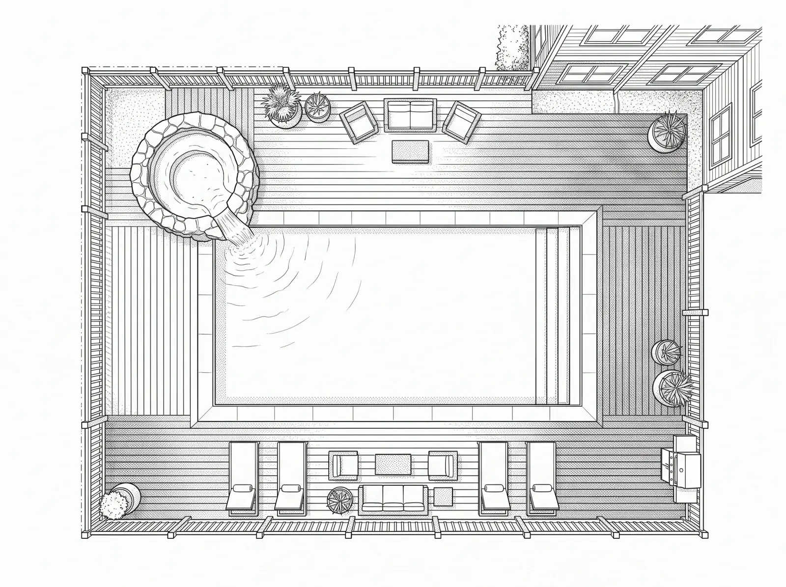 Dimensioned site plan