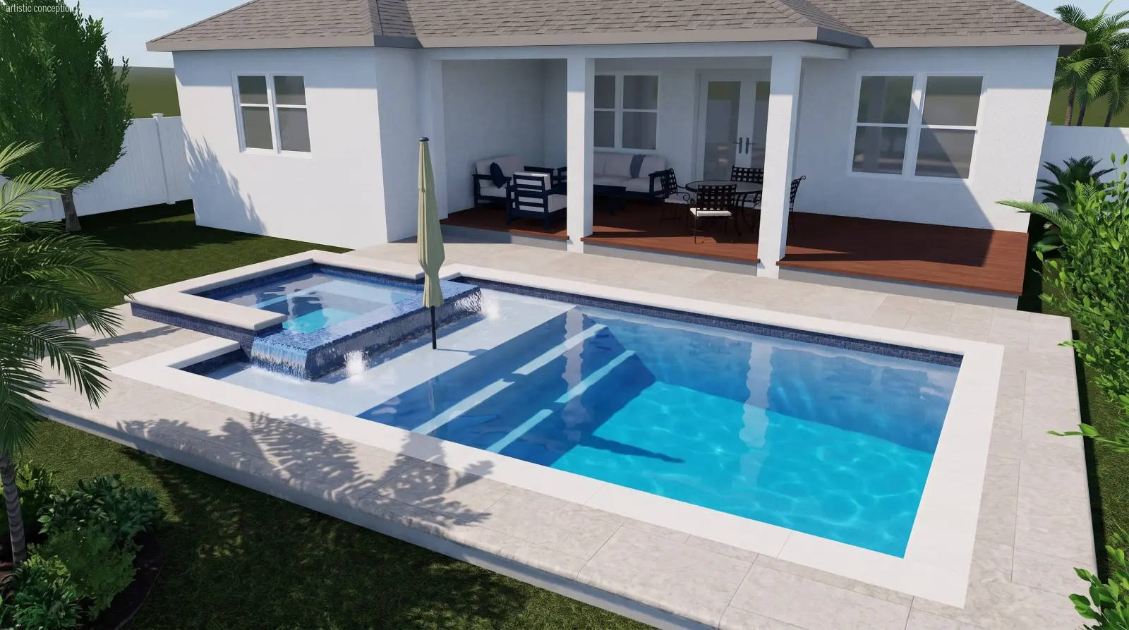 3D design rendering for East Kings Way Residence, view 1 of 2