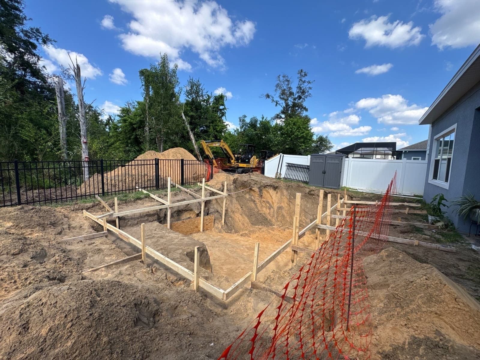 Taking Shape — Larkspur Lake Drive Residence pool build