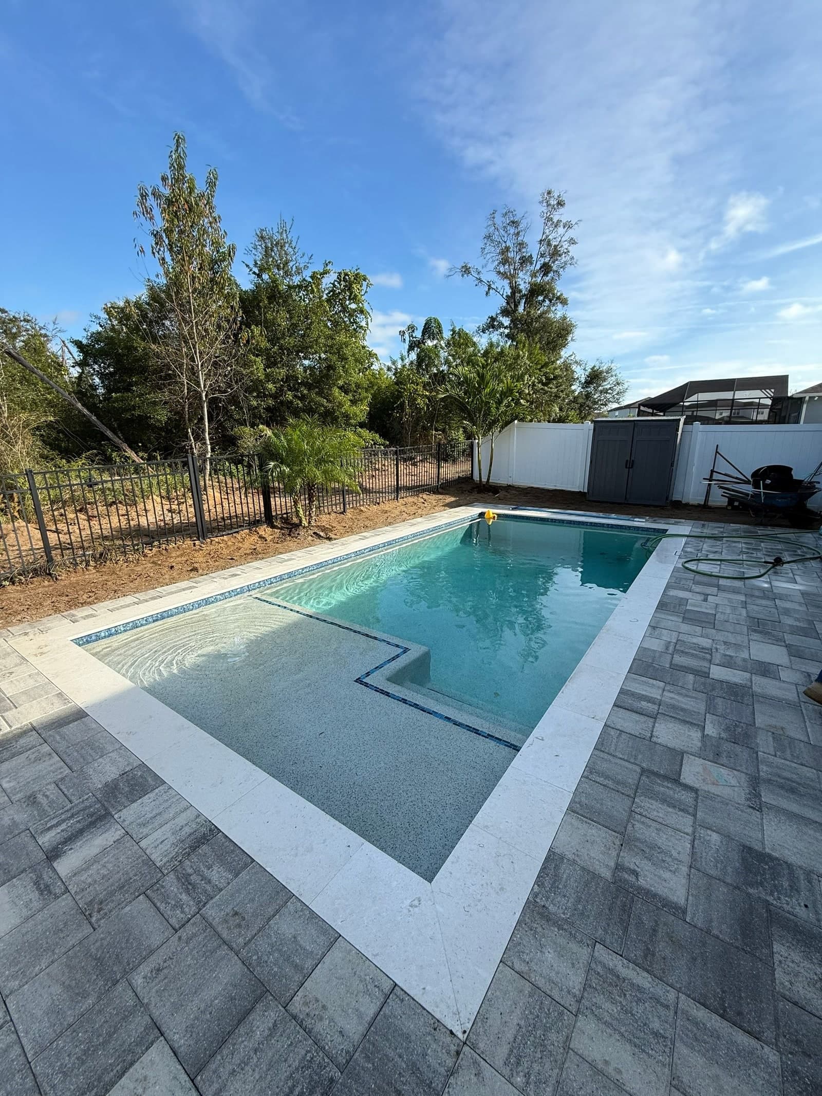 The Finish Line — Larkspur Lake Drive Residence pool build