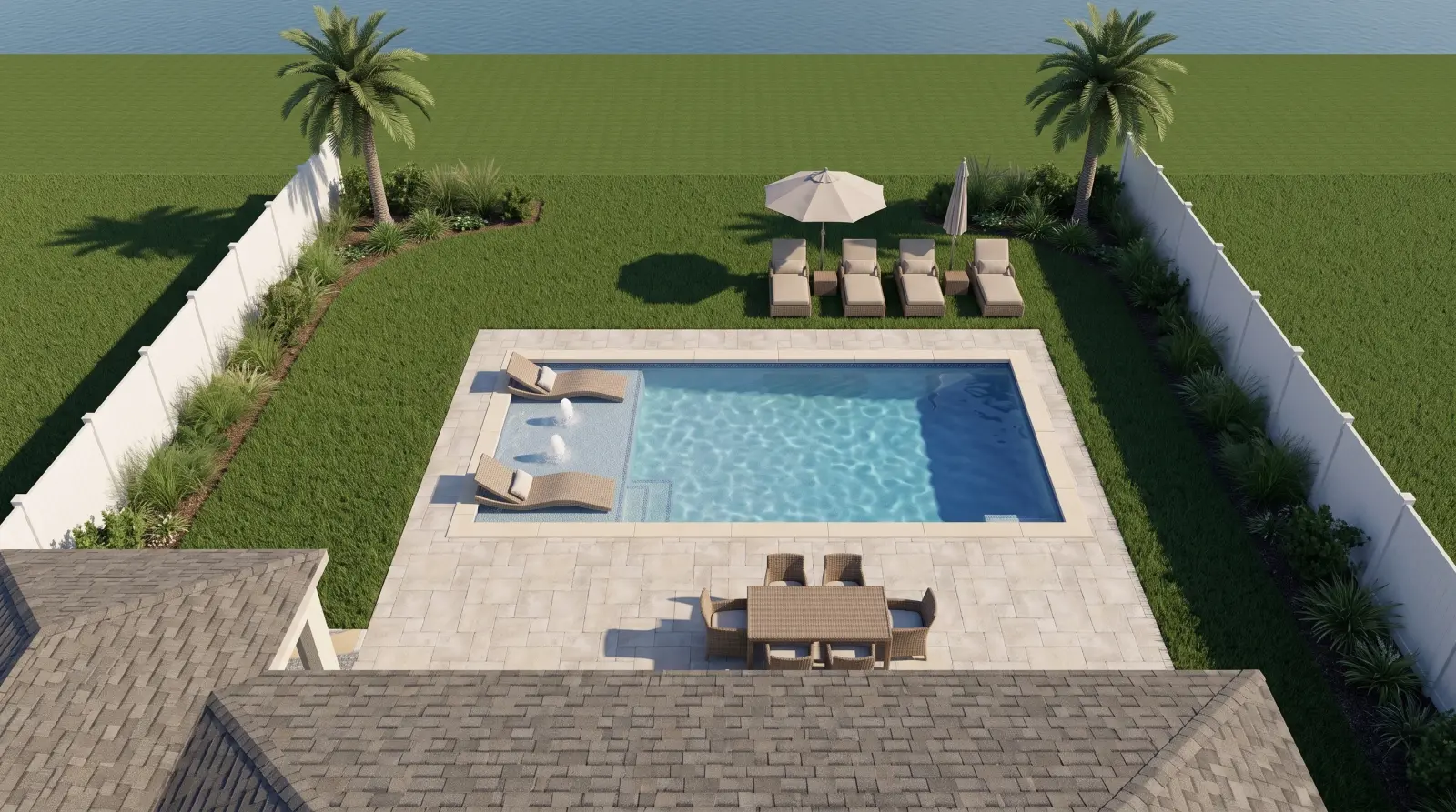 3D design rendering for Mossy Wood Avenue Residence, view 2 of 2