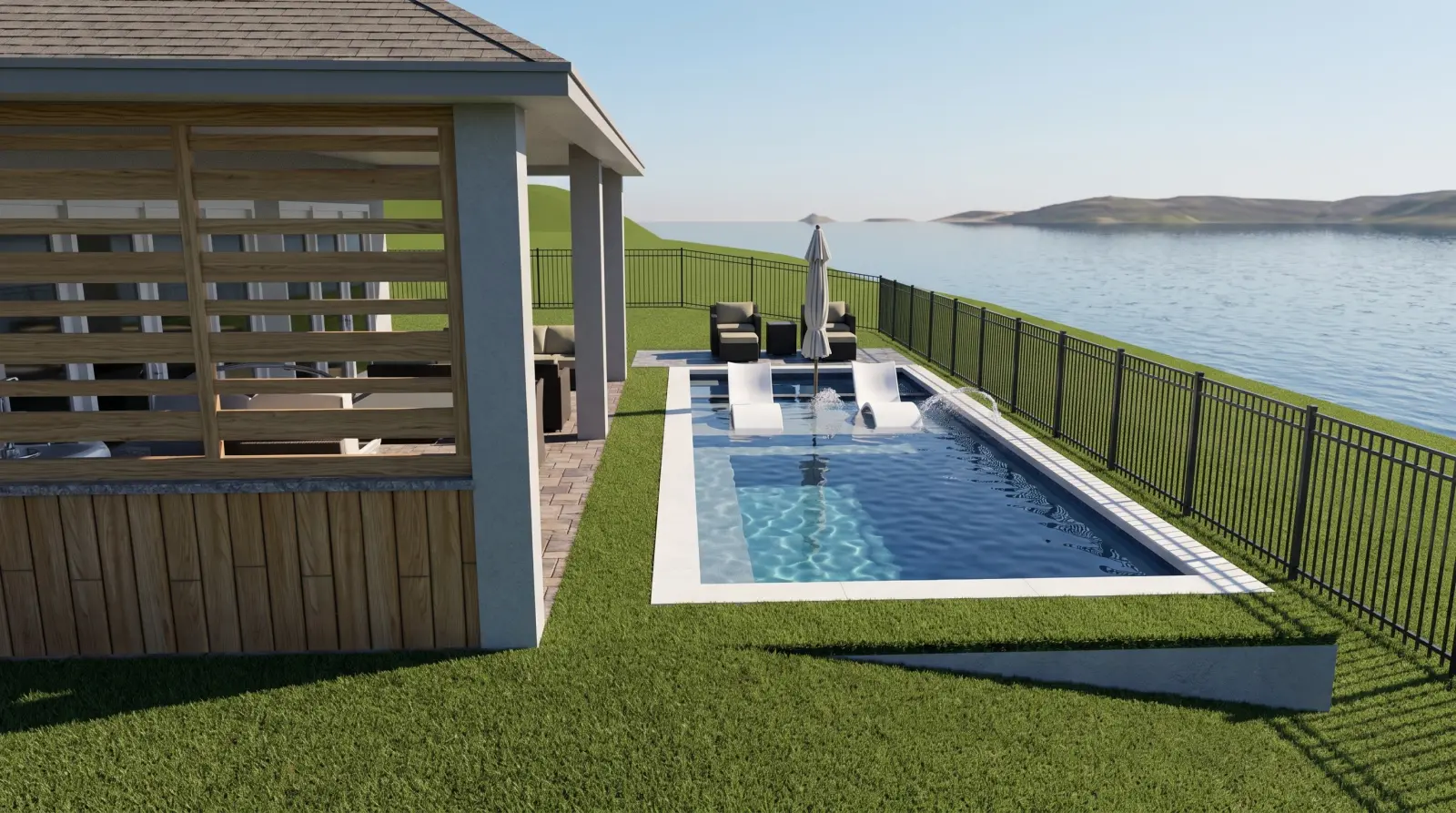 3D design rendering for Oakenshaw Lane Residence, view 1 of 2