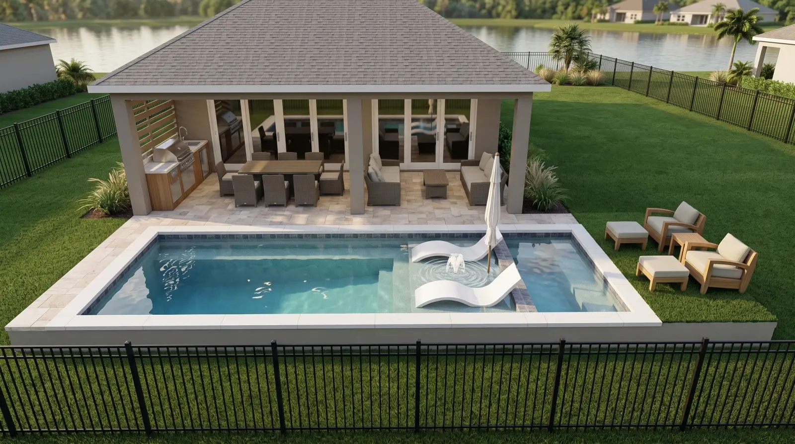 3D design rendering for Oakenshaw Lane Residence, view 2 of 2