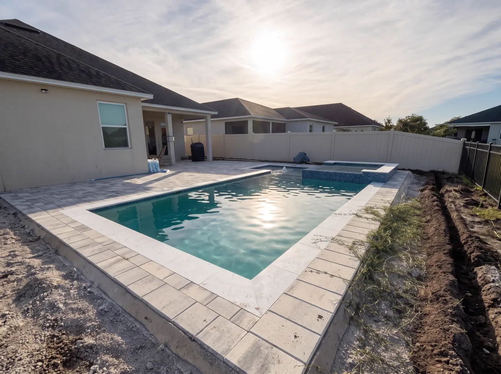 The Finish Line — Plumas Way Residence pool build
