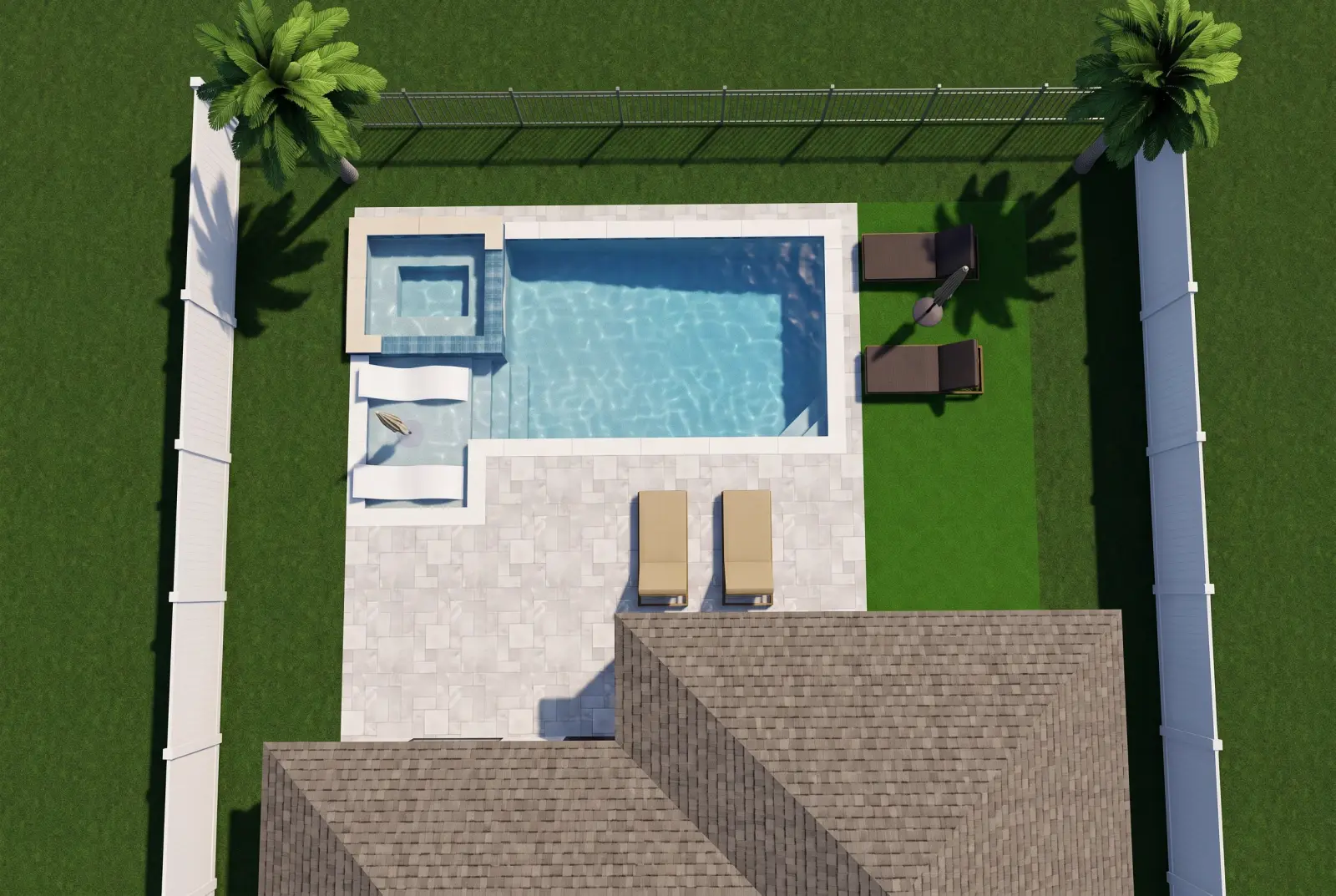 3D design rendering for Plumas Way Residence, view 2 of 2