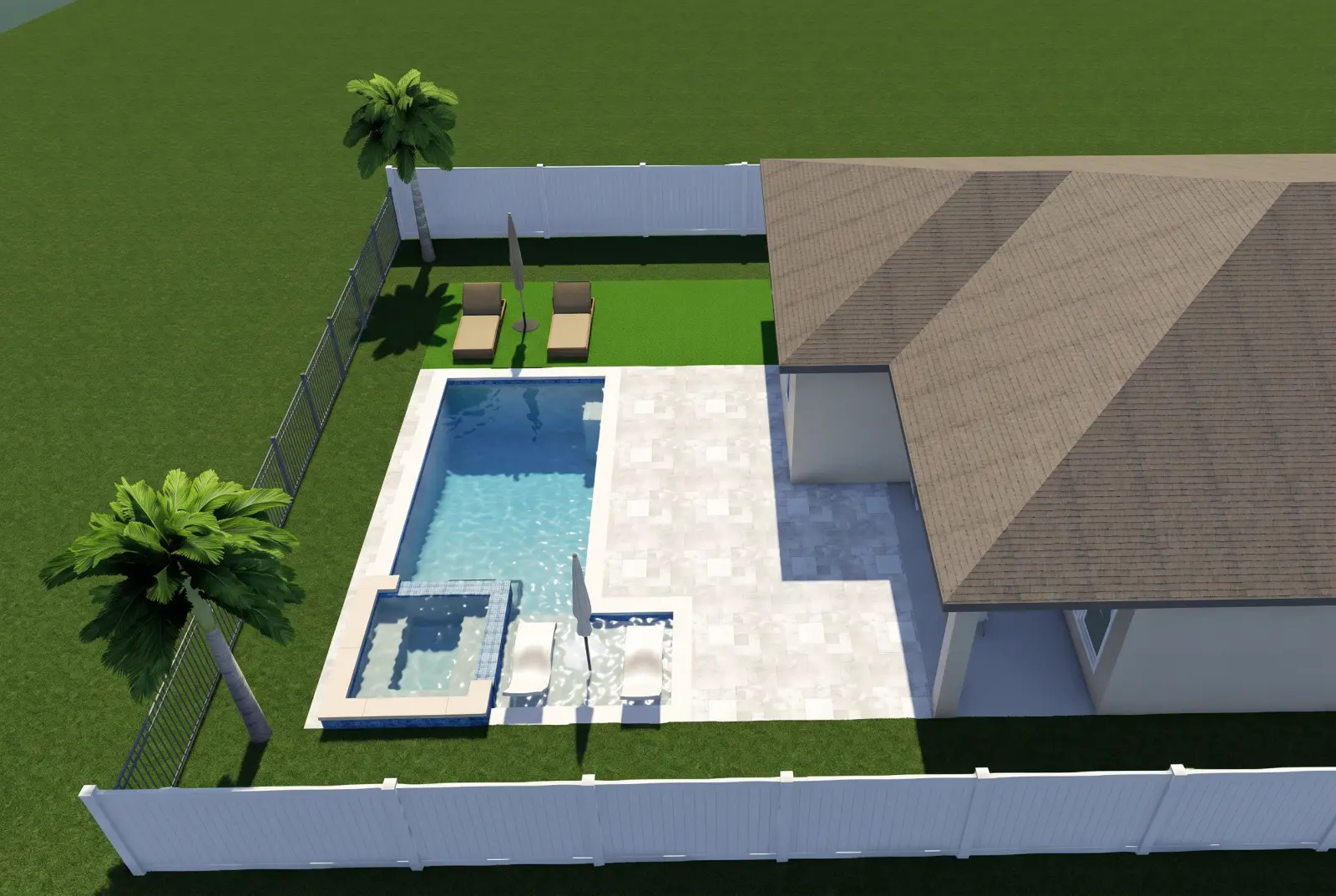 3D design rendering for Plumas Way Residence, view 1 of 2