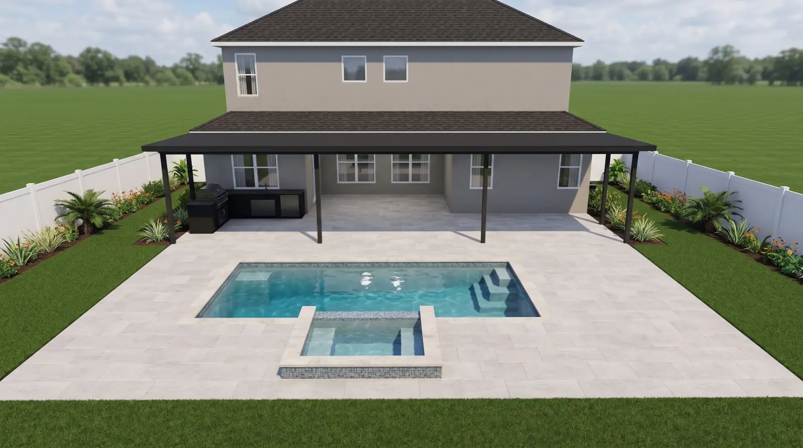3D design rendering for Rock Maple Bend Residence, view 1 of 2