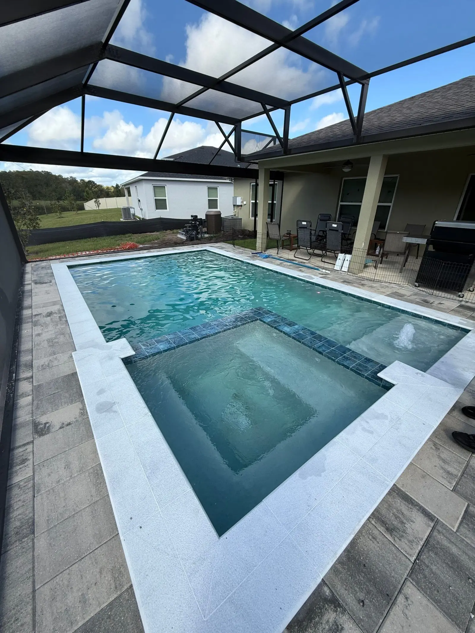 The Finish Line — Sanctuary Drive Residence pool build