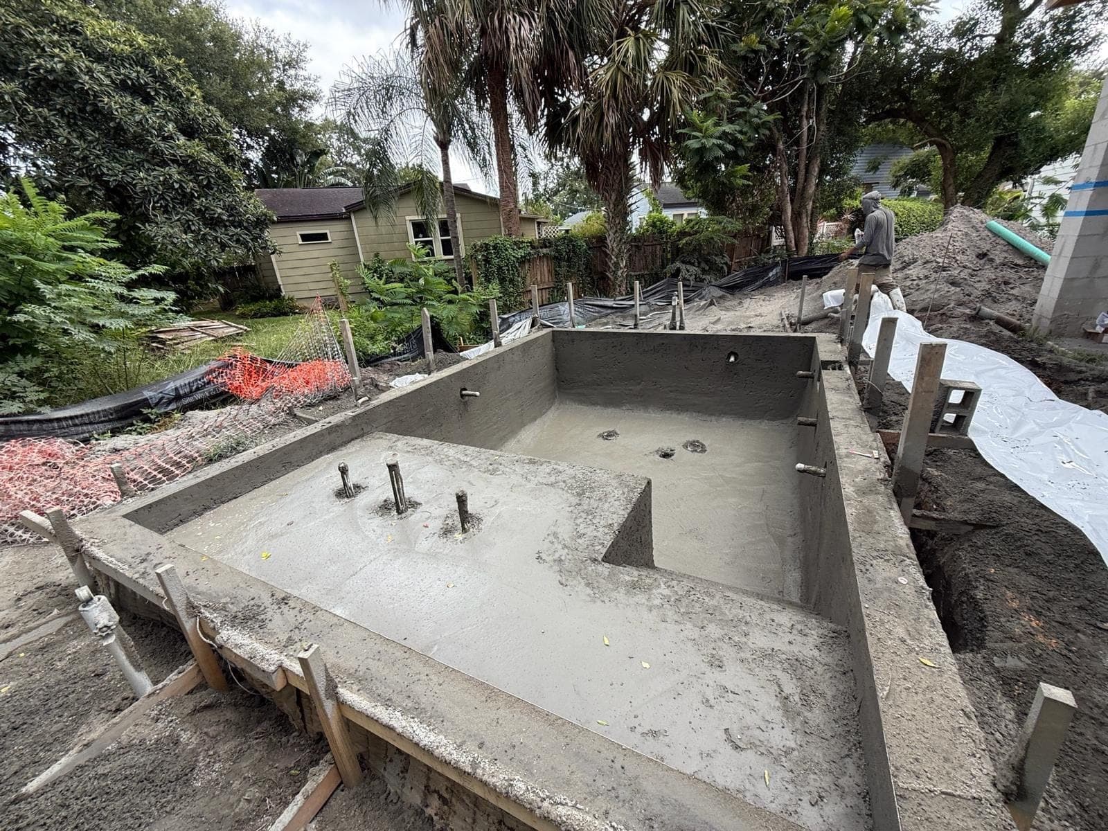 Gunite — Seaview Street Residence pool build