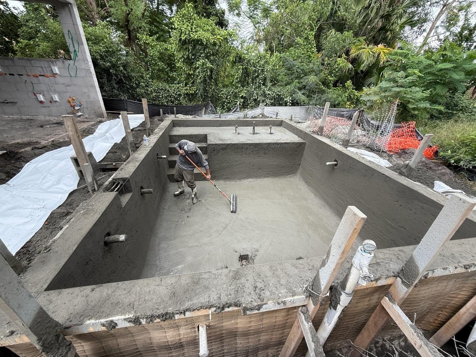 Steps & Benches — Seaview Street Residence pool build