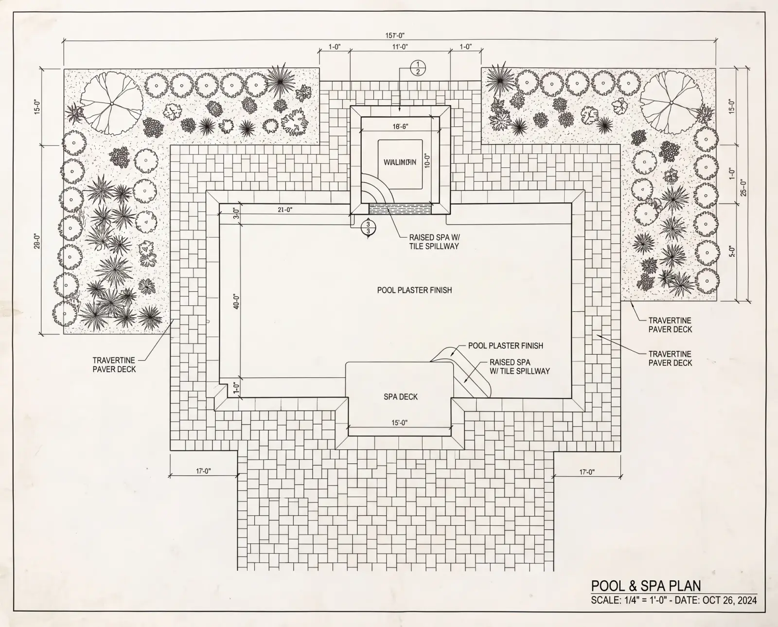 Dimensioned site plan